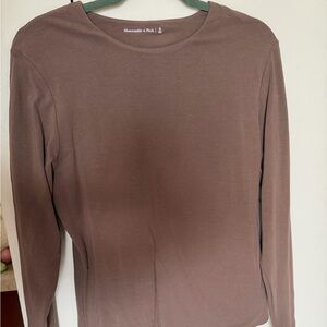 Abercrombie & Fitch Brown Long Sleeve Bodysuit